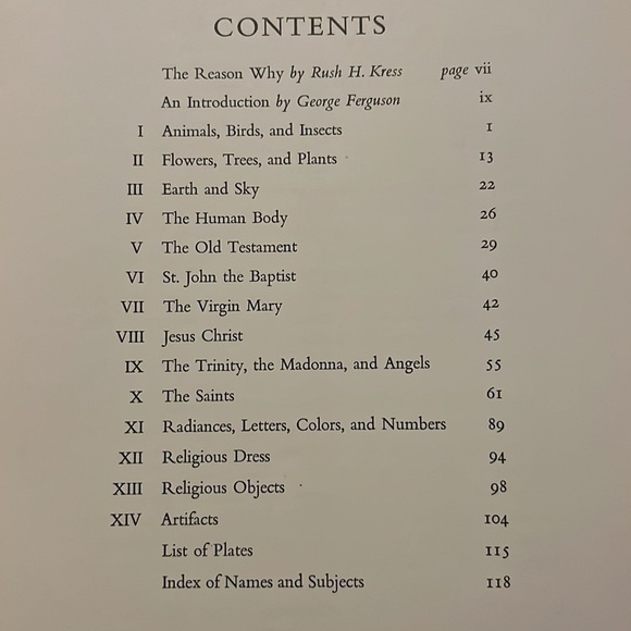 Signs And Symbols In Christian Art 1958 HC/DJ by George Ferguson First Edition - Picture 3 of 16